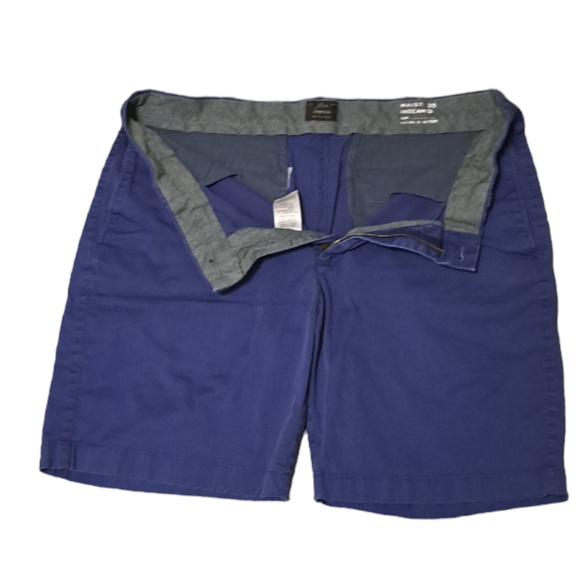 J. Crew Other - J. CREW SIZE 35 BLUE FRONT REAR POCKET STRETCH SHORTS BELT LOOPS